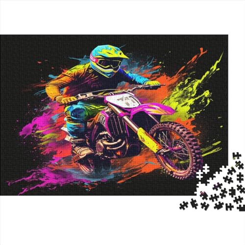 1000 Teile Hölzern Puzzle - Motorrad - 1000 Teile Puzzle Für Erwachsene Ab 14 Jahren 1000pcs (75x50cm) von MOBYAT