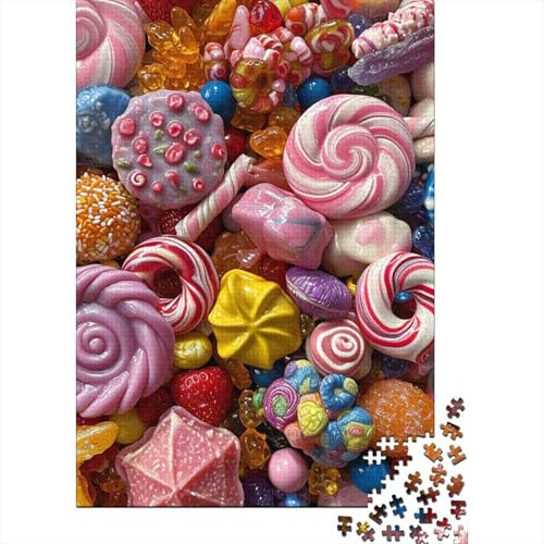 1000 Teile Hölzern Puzzle - Süßigkeiten - 1000 Teile Puzzle Für Erwachsene Ab 14 Jahren 1000pcs (75x50cm) von MOBYAT