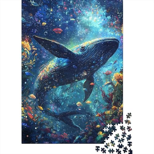 1000 Teile Hölzern Puzzle - Wal - 1000 Teile Puzzle Für Erwachsene Ab 14 Jahren 1000pcs (75x50cm) von MOBYAT