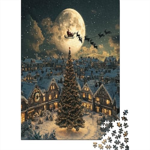 1000 Teile Hölzern Puzzle - Weihnachtsbaum - 1000 Teile Puzzle Für Erwachsene Ab 14 Jahren 1000pcs (75x50cm) von MOBYAT