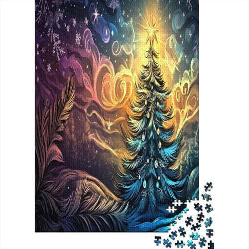1000 Teile Hölzern Puzzle - Weihnachtsbaum - 1000 Teile Puzzle Für Erwachsene Ab 14 Jahren 1000pcs (75x50cm) von MOBYAT
