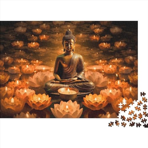 2023 Hölzern Puzzle Buddha-Figur, Familienurlaub-Puzzle 1000 Teile Puzzles, Puzzles,Hausdekoration, Erwachsene von MOBYAT