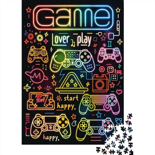 2025 Hölzern Puzzle Neon Spiel Graffiti, Familienurlaub-Puzzle 1000 Teile Puzzles, Puzzles,HausdekoRatteion, Erwachsene 2025 Hölzern Puzzle Neon Spiel Graffiti, Familienurlaub-Puzzle 1000 Teile Puzzles, Puzzles,HausdekoRatteion, Erwachsene von MOBYAT