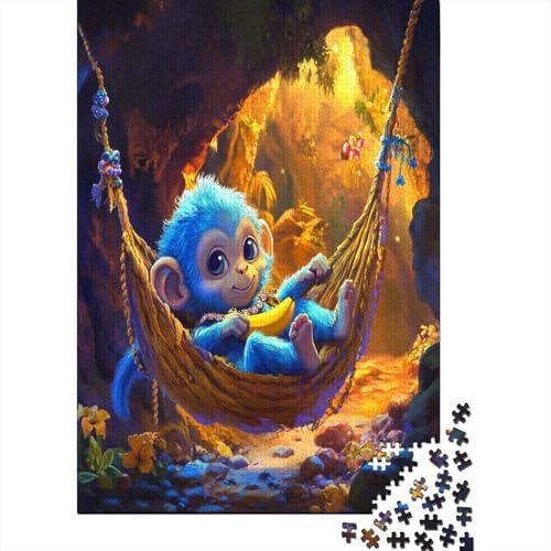 AFFE 1000 Teile, Impossible Woody Puzzle,Geschicklichkeitsspiel Für Die Ganze Familie, Erwachsenenpuzzle Ab 14 Jahren Puzzel 1000pcs (75x50cm) von MOBYAT