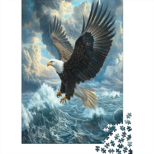 Adler 1000 Teile, Impossible Woody Puzzle,Geschicklichkeitsspiel Für Die Ganze Familie, Erwachsenenpuzzle Ab 14 Jahren Puzzel 1000pcs (75x50cm) von MOBYAT