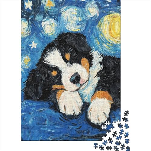 BAdler Hunde 1000 Stück Puzzles Für Erwachsene Teenager Stress Abbauen Familien-Puzzlespiel Mit Poster in 1000-teiliges Puzzle Lernspiel Spielzeug Geschenk Puzzel 1000pcs (75x50cm) von MOBYAT
