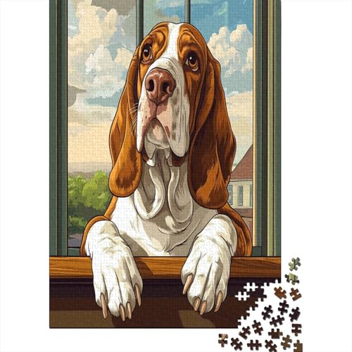 BAdler Hunde 1000 Stück Puzzles Für Erwachsene Teenager Stress Abbauen Familien-Puzzlespiel Mit Poster in 1000-teiliges Puzzle Lernspiel Spielzeug Geschenk Puzzel 1000pcs (75x50cm) von MOBYAT