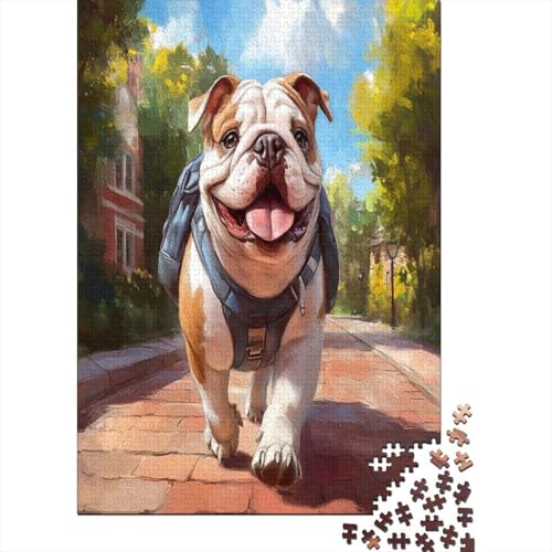 BULLHund 1000 Stück Puzzles Für Erwachsene Teenager Stress Abbauen Familien-Puzzlespiel Mit Poster in 1000-teiliges Puzzle Lernspiel Spielzeug Geschenk Puzzel 1000pcs (75x50cm) von MOBYAT