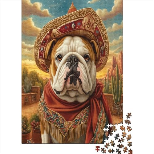 BULLHund 1000 Stück Puzzles Für Erwachsene Teenager Stress Abbauen Familien-Puzzlespiel Mit Poster in 1000-teiliges Puzzle Lernspiel Spielzeug Geschenk Puzzel 1000pcs (75x50cm) von MOBYAT