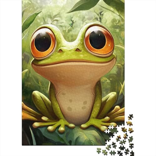 Baumfrosch 1000 Teile, Impossible Woody Puzzle,Geschicklichkeitsspiel Für Die Ganze Familie, Erwachsenenpuzzle Ab 14 Jahren Puzzel 1000pcs (75x50cm) von MOBYAT