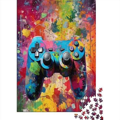 Bunte Spieling Spieler 1000 Stück Puzzles Für Erwachsene Teenager Stress Abbauen Familien-Puzzlespiel Mit Poster in 1000-teiliges Puzzle Lernspiel Spielzeug Geschenk Puzzel 1000pcs (75x50cm) von MOBYAT