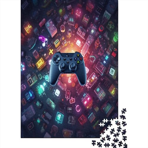 Bunte Spieling Spieler 1000 Teile Hölzern Puzzle 1000pcs (75x50cm) von MOBYAT