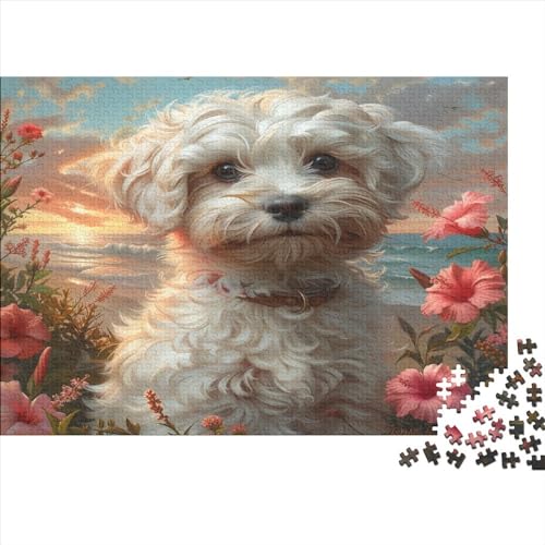Cockapoo 1000 Stück Puzzles Für Erwachsene Teenager Stress Abbauen Familien-Puzzlespiel Mit Poster in 1000-teiliges Puzzle Lernspiel Spielzeug Geschenk Puzzel 1000pcs (75x50cm) von MOBYAT