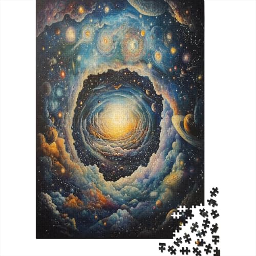 Cosmic Sternry Sky 1000 Stück Puzzles Für Erwachsene Teenager Stress Abbauen Familien-Puzzlespiel Mit Poster in 1000-teiliges Puzzle Lernspiel Spielzeug Geschenk Puzzel 1000pcs (75x50cm) von MOBYAT