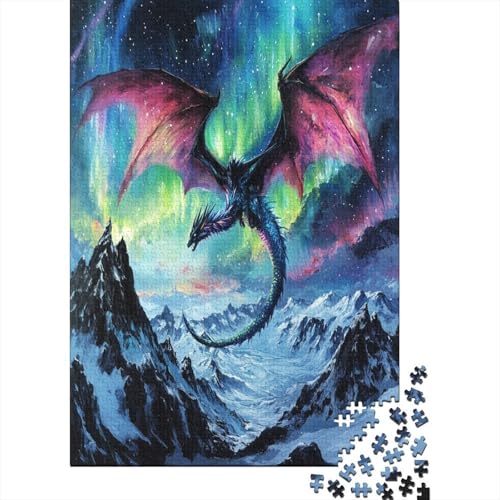 Drachen 1000 Teile Hölzern Puzzle 1000pcs (75x50cm) von MOBYAT