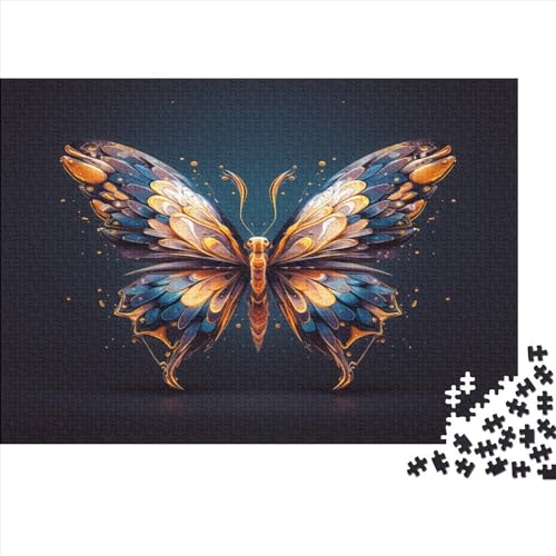 Hölzern Puzzle 1000 Teile Abstrakter Schmetterling - Farbenfrohes Puzzle Für Erwachsene in Bewährter Qualität (Karikatur) 1000pcs (75x50cm) von MOBYAT