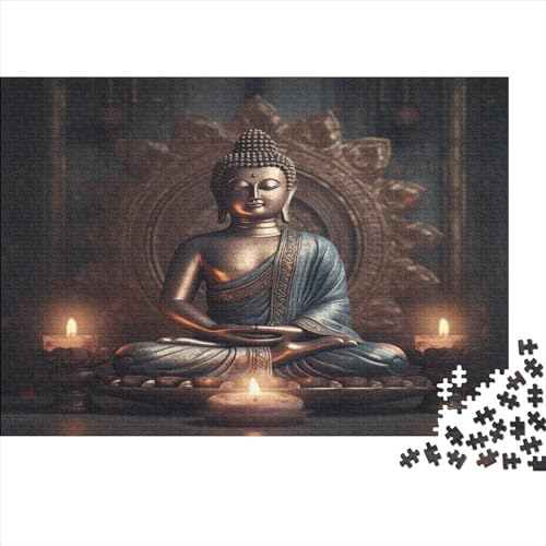 Hölzern Puzzle 1000 Teile Buddha-Figur - Farbenfrohes Puzzle Für Erwachsene in Bewährter Qualität () 1000pcs (75x50cm) von MOBYAT