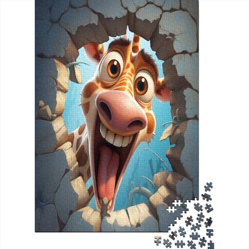 Hölzern Puzzle 2025, Adventskalender Puzzle 1000 Hölzern Teile Weihnachtskalender 2025 Männer Frauen Geschenke Jigsaw Puzzle Adventskalender Geschenke - 3D Effekt Lustige Giraffe Hölzern Puzzle 2025, Adventskalender Puzzle 1000 Hölzern Teile Weihnachtskalender 2025 Männer Frauen Geschenke Jigsaw Puzzle Adventskalender Geschenke - 3D Effekt Lustige Giraffe von MOBYAT