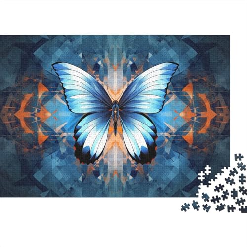 Hölzern Puzzle Abstract Butterfly 1000 Piece Puzzle for Adults and Children Aged 14 and Over, Puzzle with 3D Effect 1000pcs (75x50cm) von MOBYAT