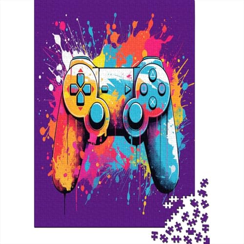 Hölzern Puzzle Bunte Spieling Spieler 1000 Piece Puzzle for Adults, Puzzle with 1000pcs (75x50cm) von MOBYAT