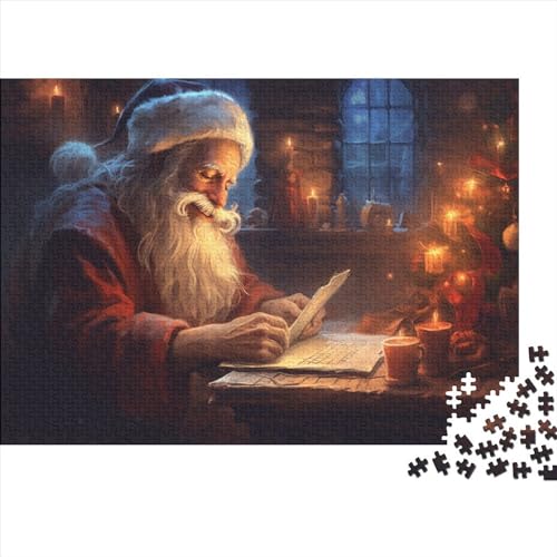 Hölzern Puzzle Weihnachtsmann 1000 Piece Puzzle for Adults and Children Aged 14 and Over, Puzzle with 1000pcs (75x50cm) von MOBYAT