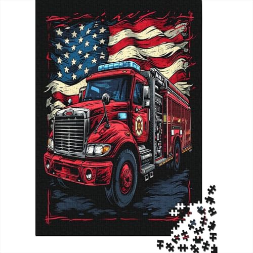 Lastwagen 1000 Stück Puzzles Für Erwachsene Teenager Stress Abbauen Familien-Puzzlespiel Mit Poster in 1000-teiliges Puzzle Lernspiel Spielzeug Geschenk Puzzel 1000pcs (75x50cm) von MOBYAT