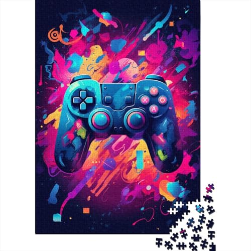 Mehrfarbiges Spielmuster 1000 Stück Puzzles Für Erwachsene Teenager Stress Abbauen Familien-Puzzlespiel Mit Poster in 1000-teiliges Puzzle Lernspiel Spielzeug Geschenk Puzzel 1000pcs (75x50cm) von MOBYAT