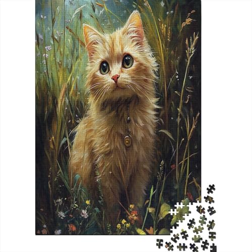 Persische Katze 1000 Stück Puzzles Für Erwachsene Teenager Stress Abbauen Familien-Puzzlespiel Mit Poster in 1000-teiliges Puzzle Lernspiel Spielzeug Geschenk Puzzel 1000pcs (75x50cm) von MOBYAT