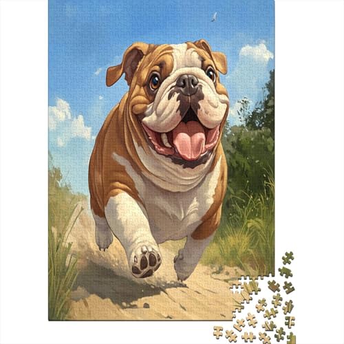 Puzzle 1000 Teile, BULLHund Collection, Geschicklichkeitsspiel Für Die Ganze Familie, Erwachsenenpuzzle Ab 14 Jahren - Holzpuzzle 1000pcs (75x50cm) von MOBYAT