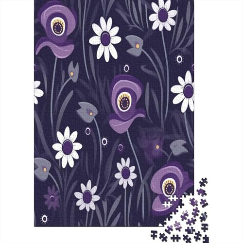 Puzzle 1000 Teile, Blumen Collection, Geschicklichkeitsspiel Für Die Ganze Familie, Erwachsenenpuzzle Ab 14 Jahren - Holzpuzzle 1000pcs (75x50cm) von MOBYAT