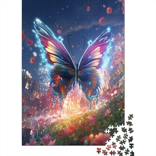Puzzle 1000 Teile, Colorful Schmetterling Collection, Geschicklichkeitsspiel Für Die Ganze Familie, Erwachsenenpuzzle Ab 14 Jahren - Holzpuzzle 1000pcs (75x50cm) von MOBYAT