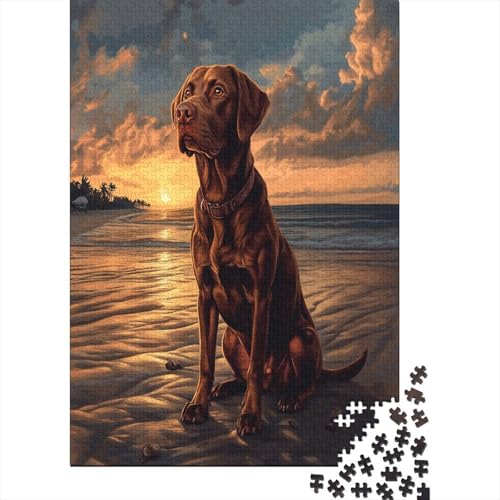 Puzzle 1000 Teile, Der Labrador Retriever Collection, Geschicklichkeitsspiel Für Die Ganze Familie, Erwachsenenpuzzle Ab 14 Jahren - Holzpuzzle 1000pcs (75x50cm) von MOBYAT