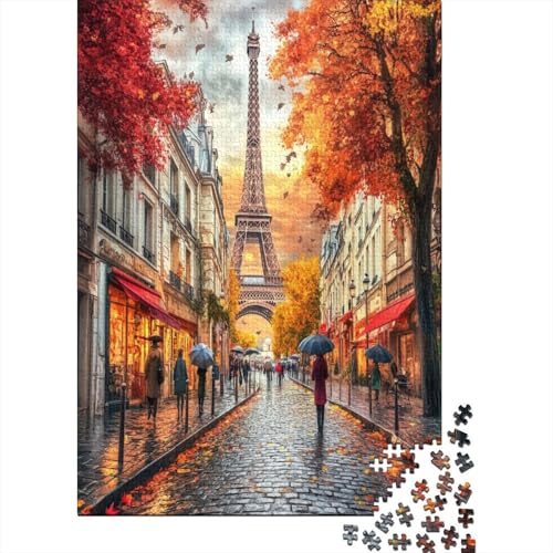 Puzzle 1000 Teile, Eiffelturm Collection, Geschicklichkeitsspiel Für Die Ganze Familie, Erwachsenenpuzzle Ab 14 Jahren - Holzpuzzle 1000pcs (75x50cm) von MOBYAT