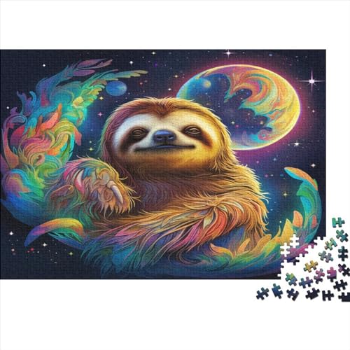 Puzzle 1000 Teile, Faultier Collection, Geschicklichkeitsspiel Für Die Ganze Familie, Erwachsenenpuzzle Ab 14 Jahren - Holzpuzzle 1000pcs (75x50cm) von MOBYAT