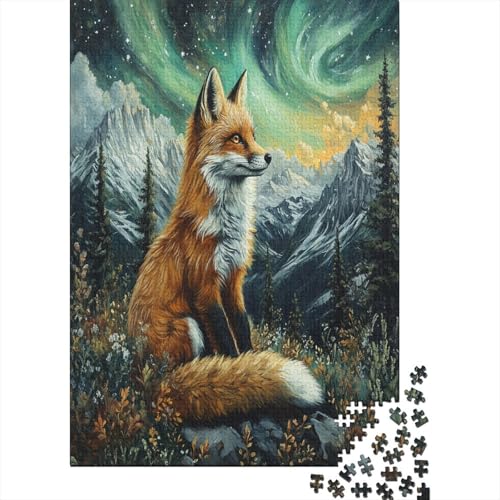 Puzzle 1000 Teile, Fox Collection, Geschicklichkeitsspiel Für Die Ganze Familie, Erwachsenenpuzzle Ab 14 Jahren - Holzpuzzle 1000pcs (75x50cm) von MOBYAT