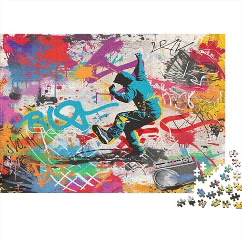 Puzzle 1000 Teile, Graffiti Collection, Geschicklichkeitsspiel Für Die Ganze Familie, Erwachsenenpuzzle Ab 14 Jahren - Holzpuzzle 1000pcs (75x50cm) von MOBYAT