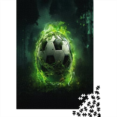 Puzzle 1000 Teile, Green Fußball Collection, Geschicklichkeitsspiel Für Die Ganze Familie, Erwachsenenpuzzle Ab 14 Jahren - Holzpuzzle 1000pcs (75x50cm) von MOBYAT
