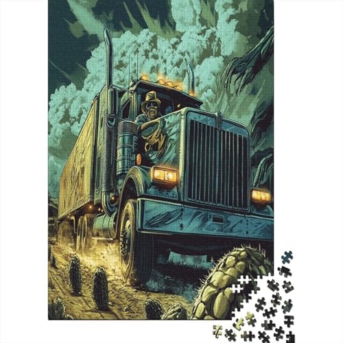 Puzzle 1000 Teile, Großer LKW Collection, Geschicklichkeitsspiel Für Die Ganze Familie, Erwachsenenpuzzle Ab 14 Jahren - Holzpuzzle 1000pcs (75x50cm) von MOBYAT