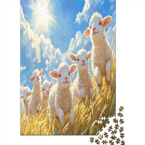 Puzzle 1000 Teile, Lamm Collection, Geschicklichkeitsspiel Für Die Ganze Familie, Erwachsenenpuzzle Ab 14 Jahren - Holzpuzzle 1000pcs (75x50cm) von MOBYAT
