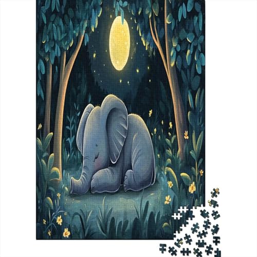 Puzzle 1000 Teile, Little Elefanten Collection, Geschicklichkeitsspiel Für Die Ganze Familie, Erwachsenenpuzzle Ab 14 Jahren - Holzpuzzle 1000pcs (75x50cm) von MOBYAT