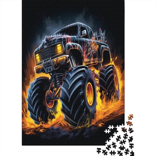 Puzzle 1000 Teile, Monster Lastwagen Collection, Geschicklichkeitsspiel Für Die Ganze Familie, Erwachsenenpuzzle Ab 14 Jahren - Holzpuzzle 1000pcs (75x50cm) von MOBYAT