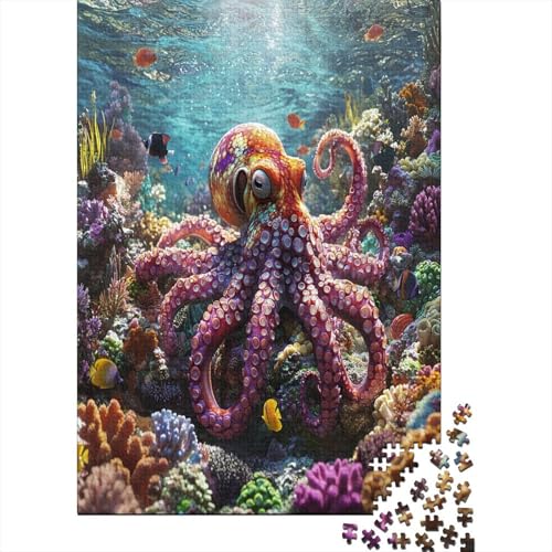 Puzzle 1000 Teile, Octopus Collection, Geschicklichkeitsspiel Für Die Ganze Familie, Erwachsenenpuzzle Ab 14 Jahren - Holzpuzzle 1000pcs (75x50cm) von MOBYAT