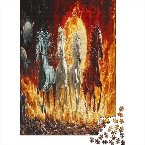 Puzzle 1000 Teile, Pferd Collection, Geschicklichkeitsspiel Für Die Ganze Familie, Erwachsenenpuzzle Ab 14 Jahren - Holzpuzzle 1000pcs (75x50cm) von MOBYAT