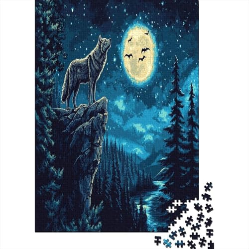 Puzzle 1000 Teile, Wolf Collection, Geschicklichkeitsspiel Für Die Ganze Familie, Erwachsenenpuzzle Ab 14 Jahren - Holzpuzzle 1000pcs (75x50cm) von MOBYAT