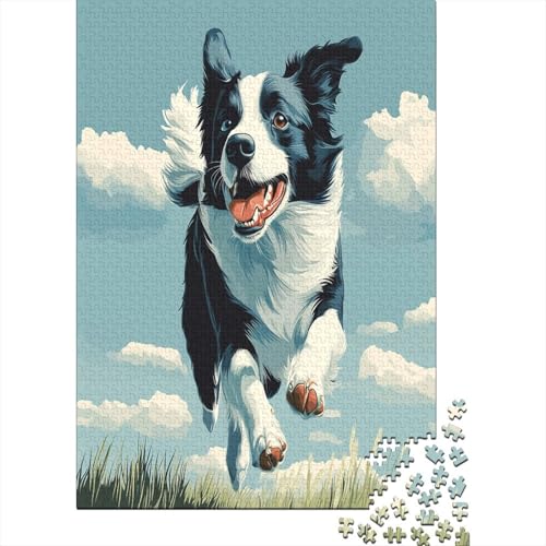 Puzzle 1000 Teile,Puzzle Erwachsene, Impossible Puzzle, Geschicklichkeitsspiel Für Die Ganze Familie,Puzzle Farbenfrohes Legespiel - Der Border Collie.Home DekoRatteion Puzzle 1000pcs (75x50cm) von MOBYAT