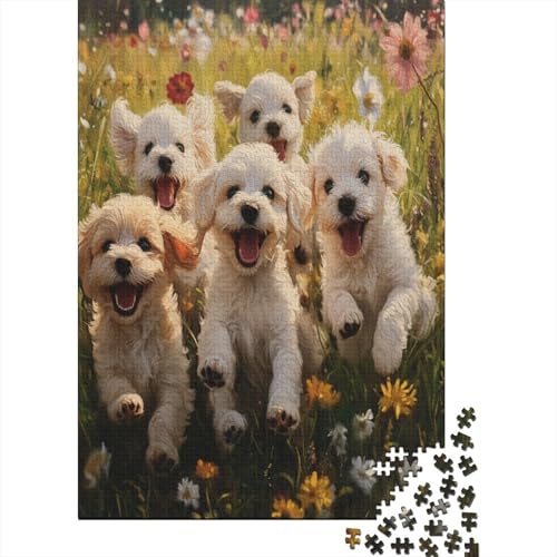 Puzzle 1000 Teile,Puzzle Erwachsene, Impossible Puzzle, Geschicklichkeitsspiel Für Die Ganze Familie,Puzzle Farbenfrohes Legespiel - maltesisch Hund.Home DekoRatteion Puzzle 1000pcs (75x50cm) von MOBYAT