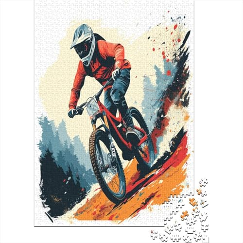Puzzle 1000 Teile - Fahrrad - Puzzle Für Erwachsene, [Exklusiv] 1000pcs (75x50cm) - Holzpuzzle von MOBYAT