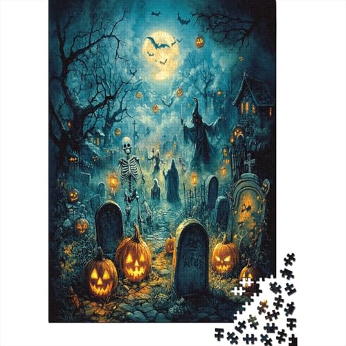 Puzzle 1000 Teile Halloween Dorf Puzzles Für Erwachsene Klassische Puzzles 1000 Teile Erwachsene Puzzles Schwer Erwachsene 1000 Teile 1000pcs (75x50cm) von MOBYAT