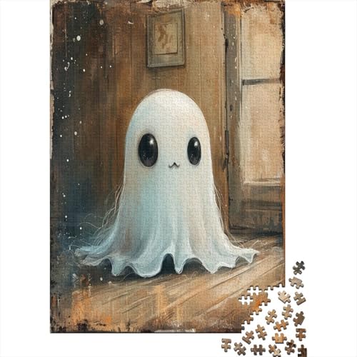 Puzzle 1000 Teile - Halloween Geister und Monster - Puzzle Für Erwachsene, [Exklusiv] 1000pcs (75x50cm) - Holzpuzzle von MOBYAT