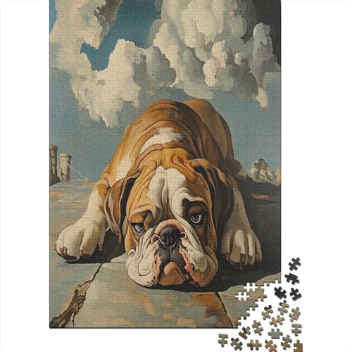 Schar Pei 1000 Stück Puzzles Für Erwachsene Teenager Stress Abbauen Familien-Puzzlespiel Mit Poster in 1000-teiliges Puzzle Lernspiel Spielzeug Geschenk Puzzel 1000pcs (75x50cm) von MOBYAT